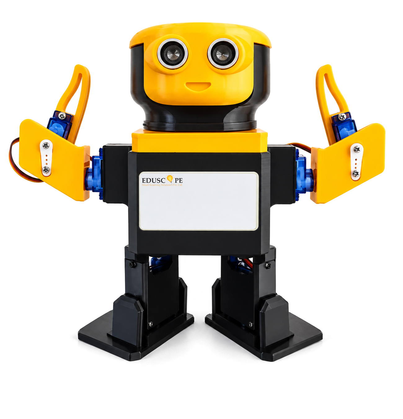 Yellow Acrylic Humanoid Robotic Kit